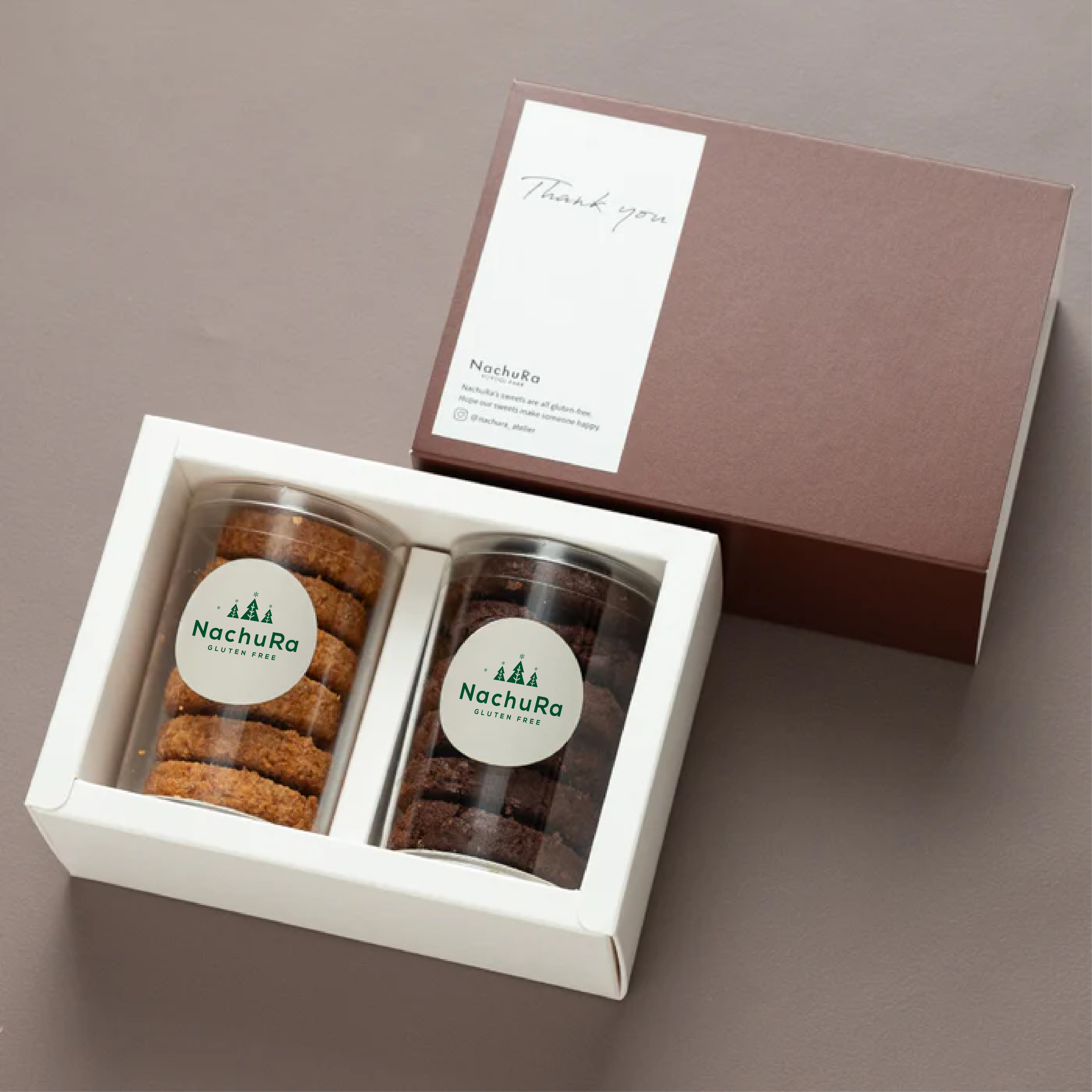 Cookie gift in tube (2 pieces)